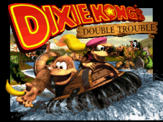 Donkey Kong Country 3 title screen for Super Nintendo